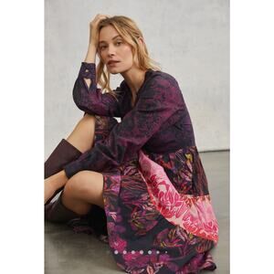 Anthropologie Roopa Pemmaraju Calla Tiered Maxi Dress Size Small